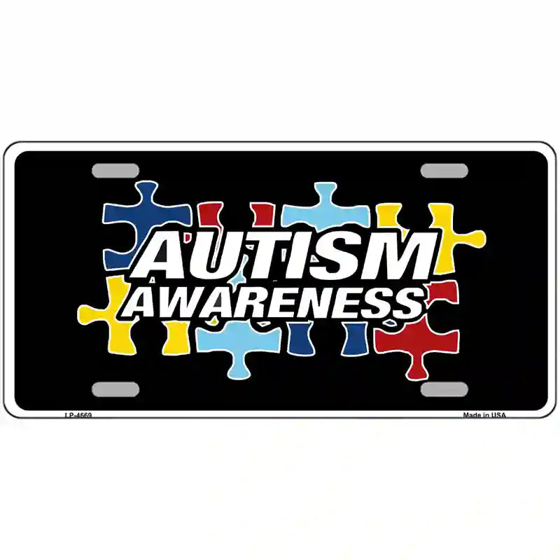 Autism Awareness Metal Novelty License Plate Sign 24" x 12" (LLP)