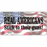 Stick To Their Guns Metal Novelty License Plate 24" x 12" (LLP)