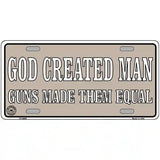 Guns Made Them Equal Metal Novelty License Plate 24" x 12" (LLP)