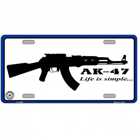 Life Is Simple Metal Novelty License Plate 24" x 12" (LLP)