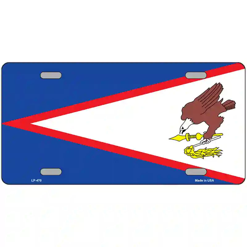 American Samoa Flag Metal Novelty License Plate 24" x 12" (LLP)