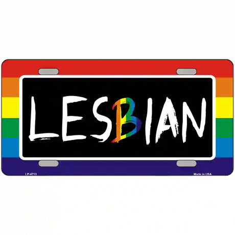 Lesbian Metal Novelty License Plate 24" x 12" (LLP)