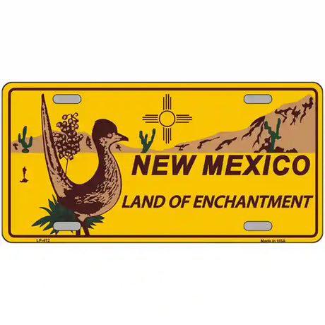 Roadrunner New Mexico Novelty Metal License Plate 24" x 12" (LLP)