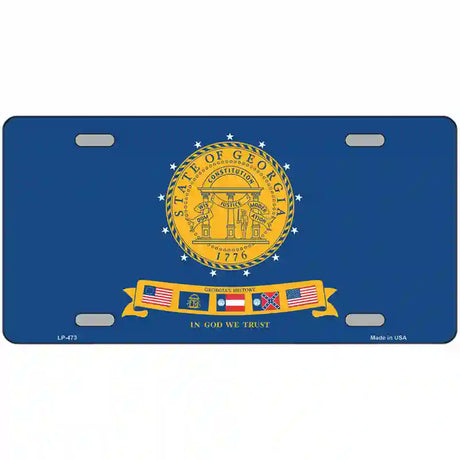 Georgia State Seal Metal Novelty License Plate 24" x 12" (LLP)