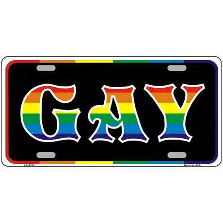 Gay Metal Novelty License Plate 24" x 12" (LLP)