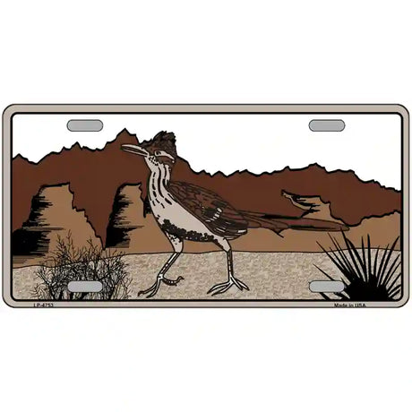 Roadrunner Novelty Metal License Plate 24" x 12" (LLP)