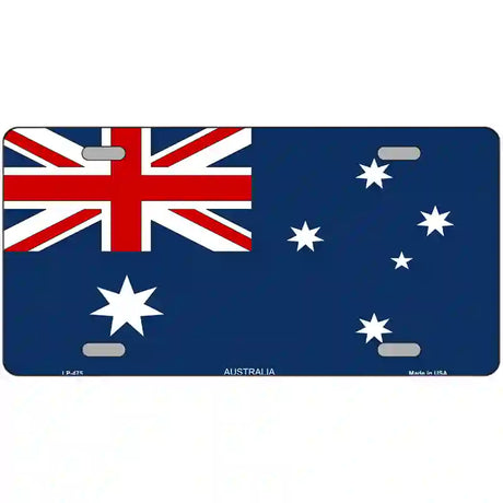 Australia Flag Metal Novelty License Plate 24" x 12" (LLP)