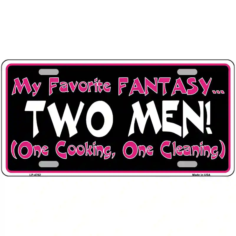 My Favorite Fantasy Novelty Metal License Plate 24" x 12" (LLP)