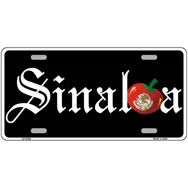 Sinaloa Tomato Metal Novelty License Plate 24" x 12" (LLP)