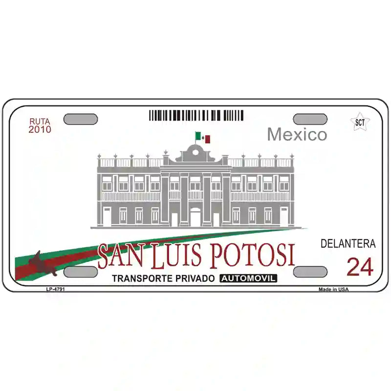 San Luis Potosi Mexico Novelty Metal License Plate 24" x 12" (LLP)