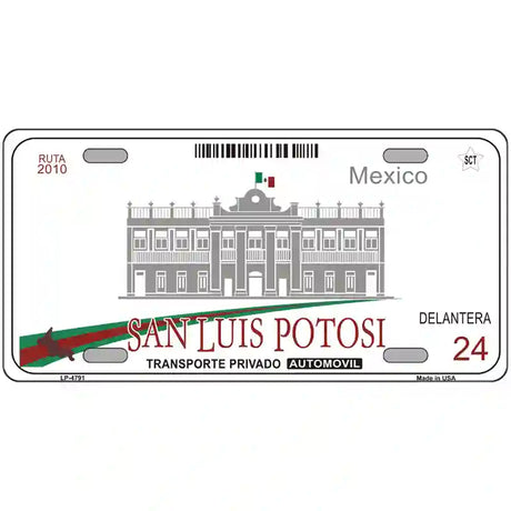 San Luis Potosi Mexico Novelty Metal License Plate 24" x 12" (LLP)