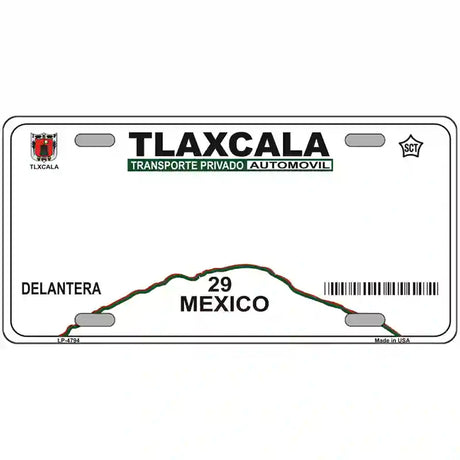 Tlaxcala Mexico Novelty Metal License Plate 24" x 12" (LLP)