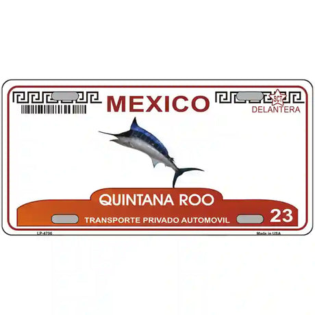 Quintana Roo Mexico Novelty Metal License Plate 24" x 12" (LLP)