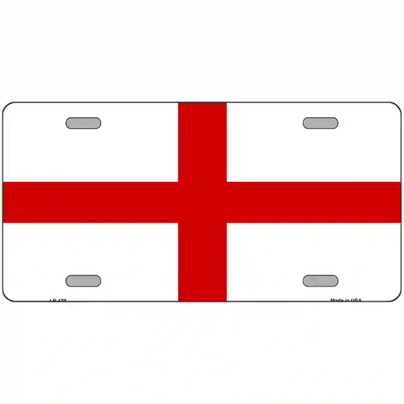 England Flag Metal Novelty License Plate 24" x 12" (LLP)