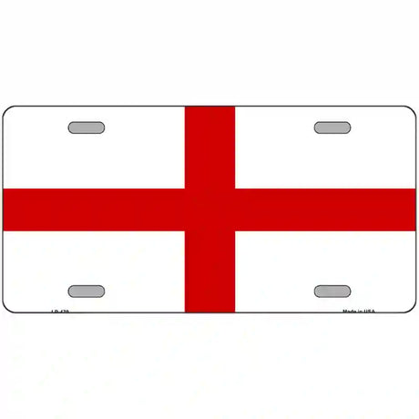 England Flag Metal Novelty License Plate 24" x 12" (LLP)