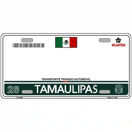 Tamaulipas Mexico Novelty Metal License Plate 24" x 12" (LLP)