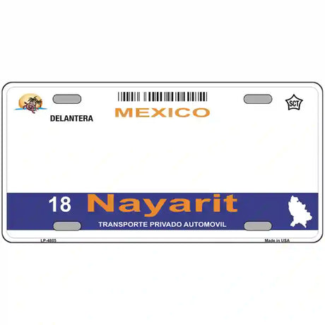 Nayarit Mexico Novelty Metal License Plate 24" x 12" (LLP)