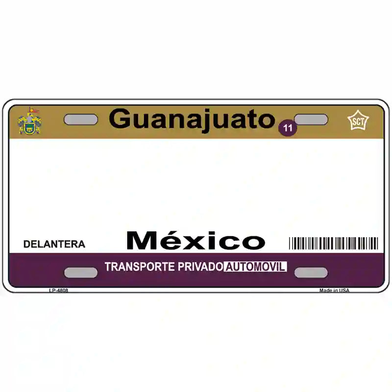 Guanajuato Mexico Novelty Metal License Plate 24" x 12" (LLP)