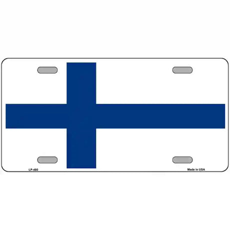 Finland Flag Metal Novelty License Plate 24" x 12" (LLP)