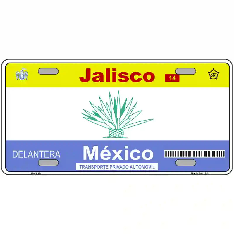 Jalisco Mexico Novelty Metal License Plate 24" x 12" (LLP)