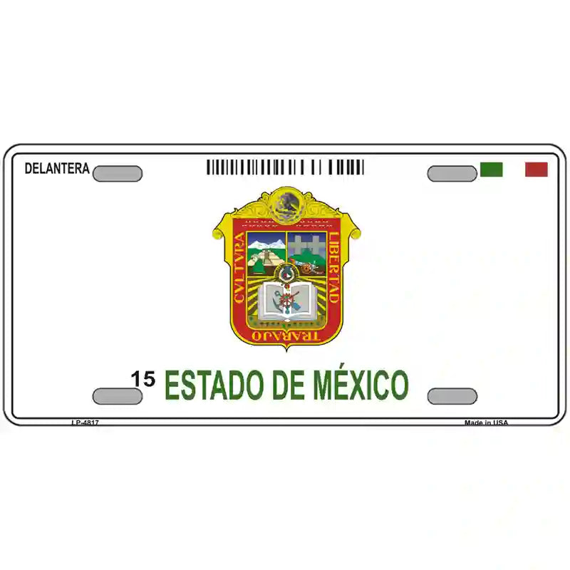 Estado De Mexico Novelty Metal License Plate 24" x 12" (LLP)