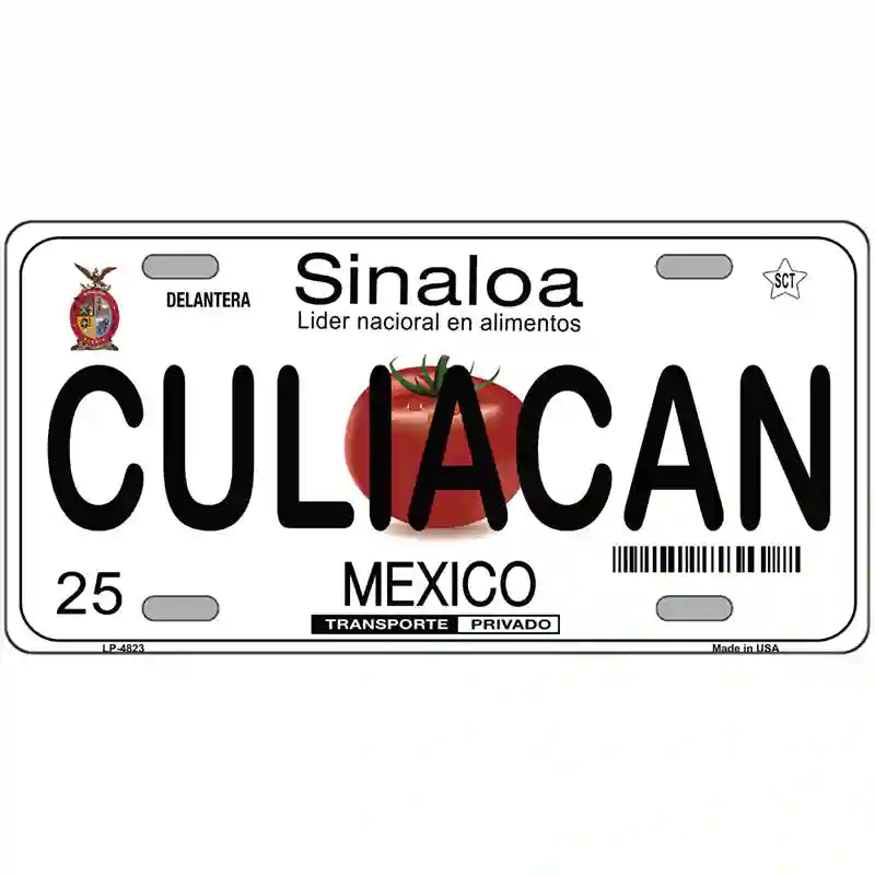 Culiacan Mexico Novelty Metal License Plate 24" x 12" (LLP)