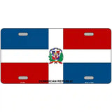 Dominican Republic Flag Metal Novelty License Plate 24" x 12" (LLP)