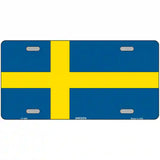 Sweden Flag Metal Novelty License Plate 24" x 12" (LLP)