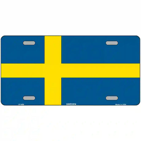 Sweden Flag Metal Novelty License Plate 24" x 12" (LLP)