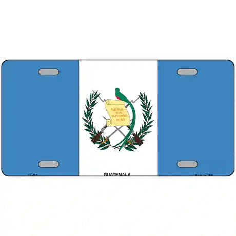 Guatemala Flag Metal Novelty License Plate 24" x 12" (LLP)