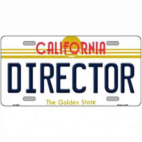 Director California Novelty Metal License Plate 24" x 12" (LLP)