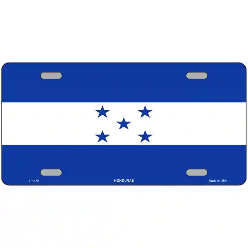 Honduras Flag Metal Novelty License Plate 24" x 12" (LLP)