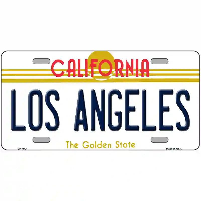 Los Angeles California Novelty State Metal License Plate 24" x 12" (LLP)