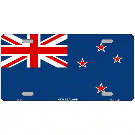 New Zealand Flag Metal Novelty License Plate 24" x 12" (LLP)