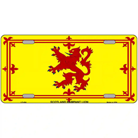 Scotland Lion Flag Metal Novelty License Plate 24" x 12" (LLP)