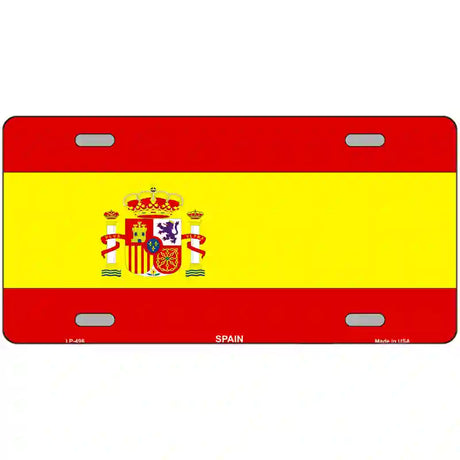 Spain Flag Metal Novelty License Plate 24" x 12" (LLP)