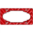 Red Light Red Chevron Metal Novelty License Plate LP-4986 24" x 12" (LLP)