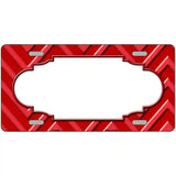 Red Light Red Chevron Metal Novelty License Plate LP-4986 24" x 12" (LLP)