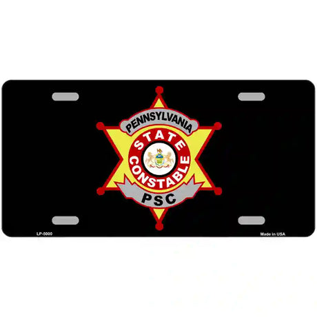 PA Constable Star Metal Novelty License Plate 24" x 12" (LLP)