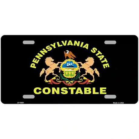 PA Constable Star Seal Metal Novelty License Plate 24" x 12" (LLP)