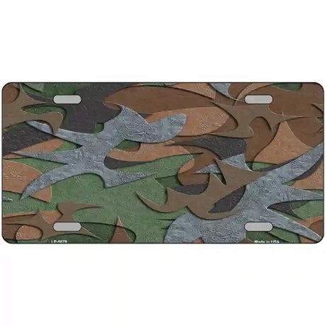 Camouflage Metal Novelty License Plate LP-5078 24" x 12" (LLP)