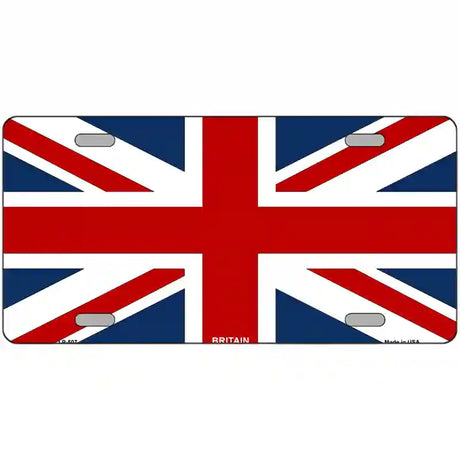 Britain Flag Metal Novelty License Plate 24" x 12" (LLP)