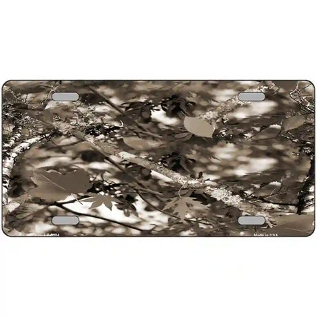 Leaf Camouflage Metal Novelty License Plate 24" x 12" (LLP)