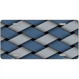 Weave Blue & Gray Metal Novelty License Plate 24" x 12" (LLP)