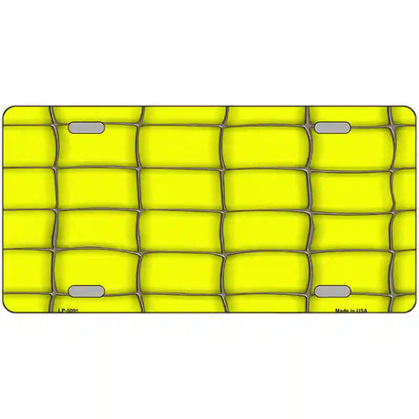 Web Yellow Metal Novelty License Plate 24" x 12" (LLP)