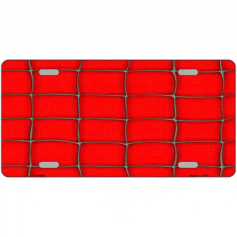 Web Red Metal Novelty License Plate 24" x 12" (LLP)