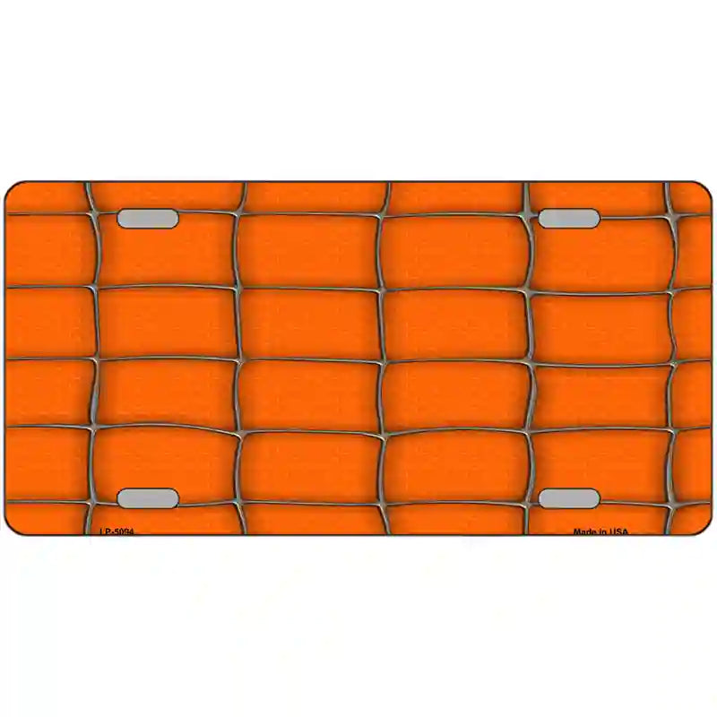 Web Orange Metal Novelty License Plate 24" x 12" (LLP)