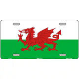 Wales Flag Metal Novelty License Plate 24" x 12" (LLP)