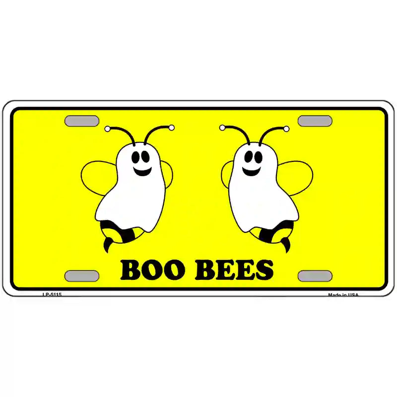 Boo Bees Metal Novelty License Plate 24" x 12" (LLP)