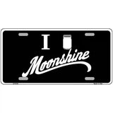 I Love Moonshine Novelty Metal License Plate 24" x 12" (LLP)